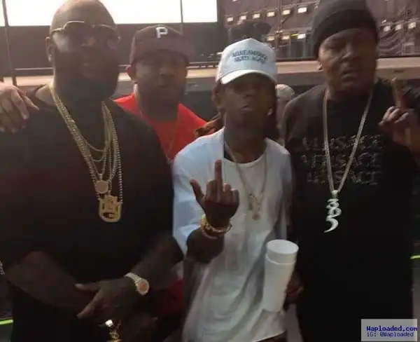 Photos: Lil Wayne Poses for Picture With Rick Ross & Trick Daddy